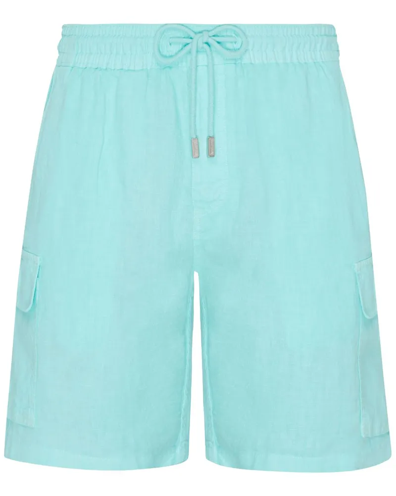 Vilebrequin Bermudas aus Leinen - Blau Blau