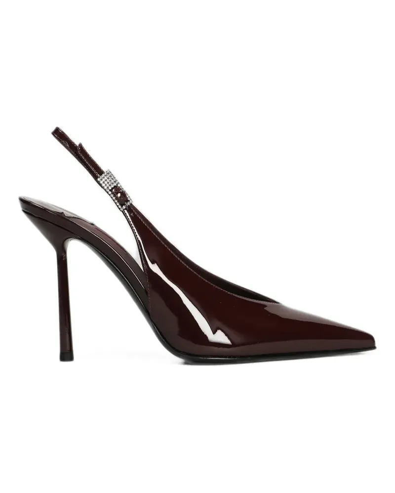 Le Silla Clivage Slingback-Pumps mit Kristallen - Rot Rot