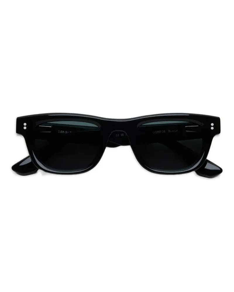 CHIMI Geometrische Sonnenbrille - Schwarz Schwarz