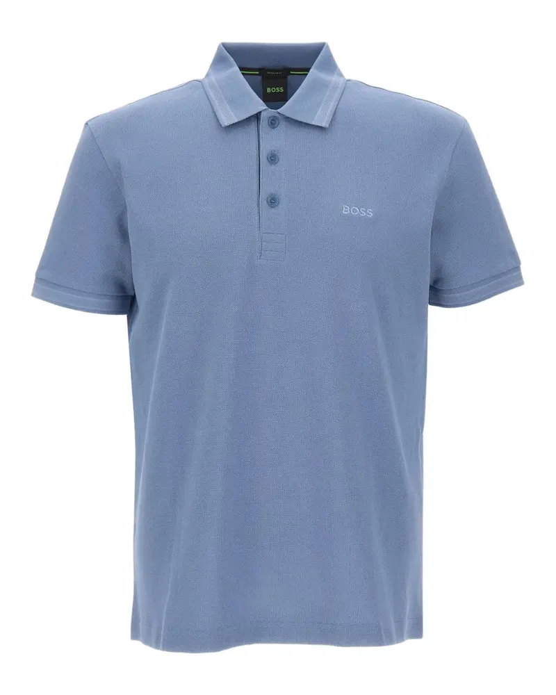 HUGO BOSS Paddy embroidered pique polo shirt - Blau Blau