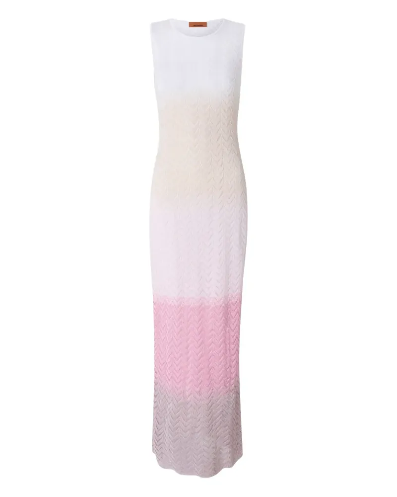 Missoni Gestricktes Kleid - Weiß Weiß