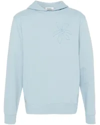 Sandro Hoodie mit Blume Blau