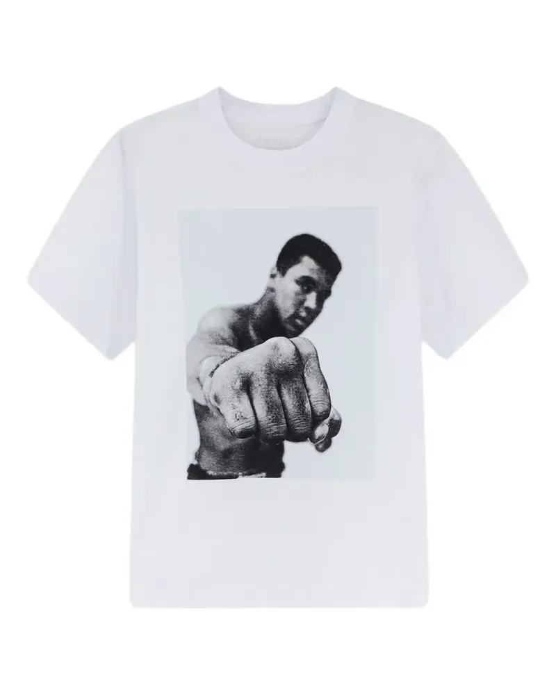 Sacai T-Shirt mit grafischem Print - Weiß Weiß