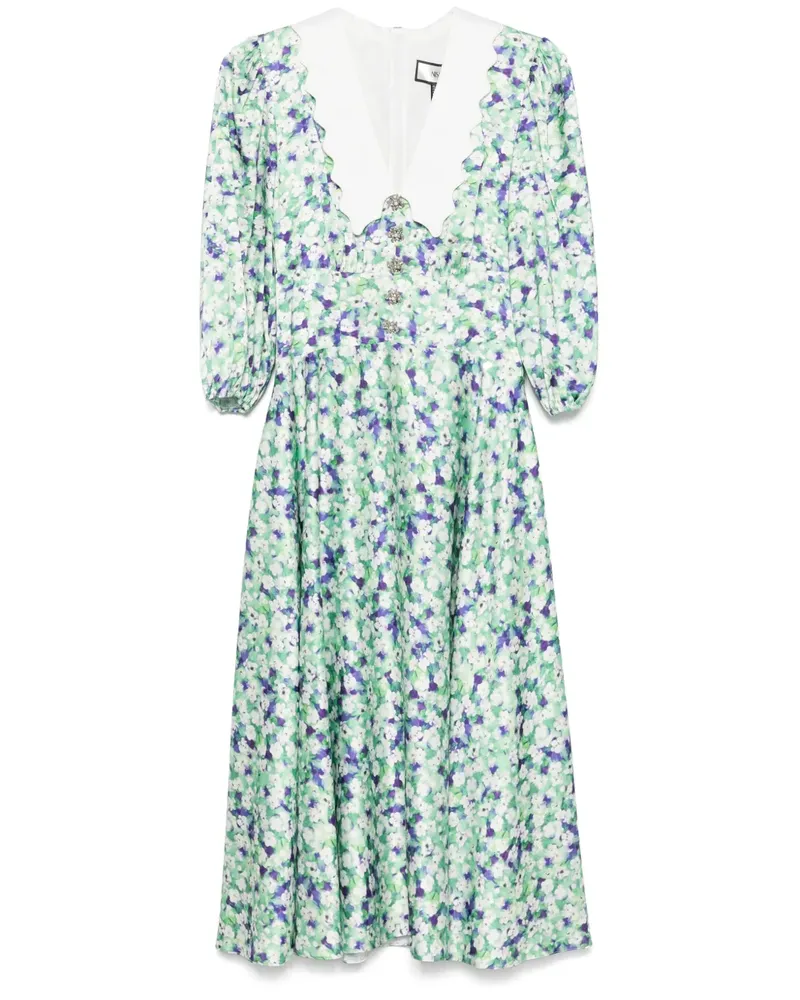 NISSA Midikleid mit Blumenmuster - Grün Grün
