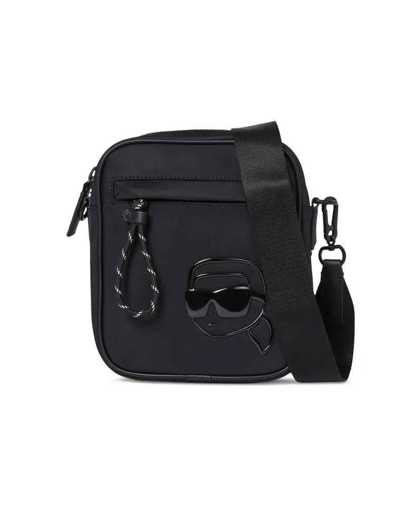 Karl Lagerfeld Ikon Umhängetasche mit Print - Schwarz Schwarz