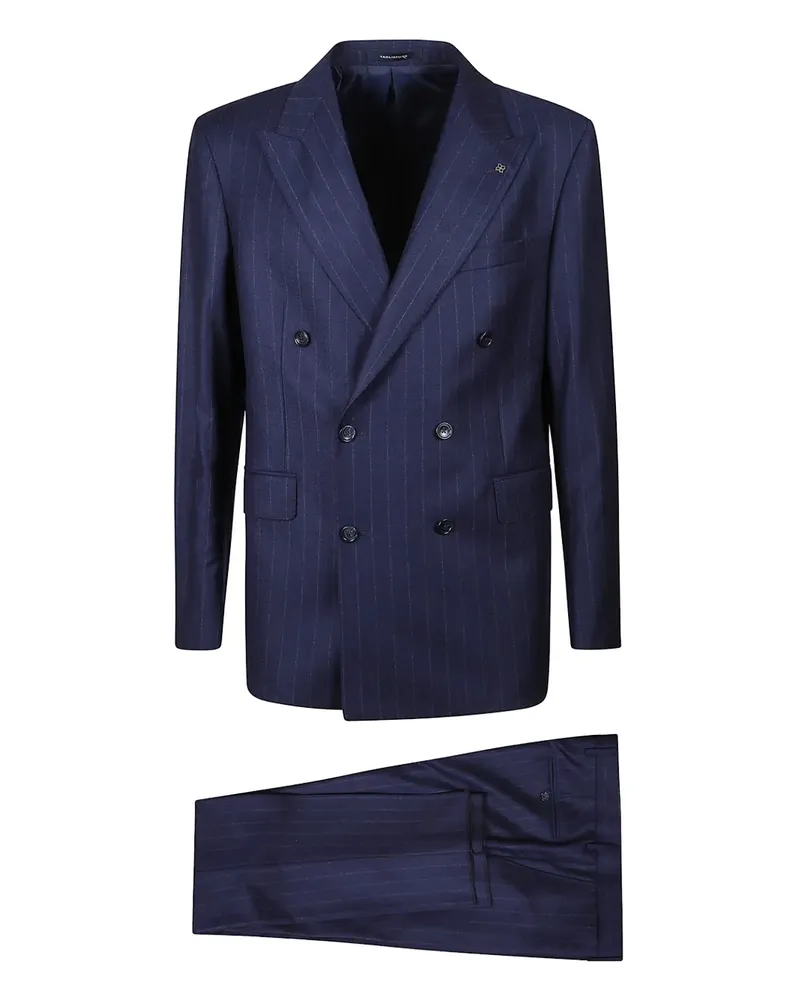 Tagliatore double-breasted pinstripe suit - Blau Blau