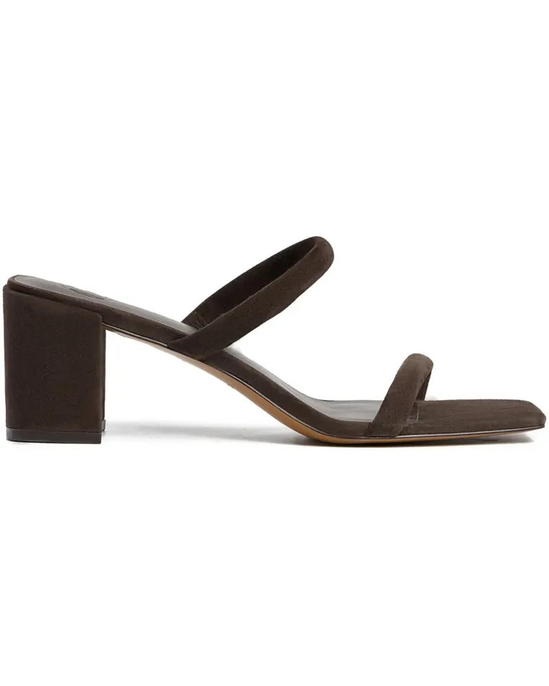 12 STOREEZ Sandalen mit doppelten Riemen 65mm - Braun Braun