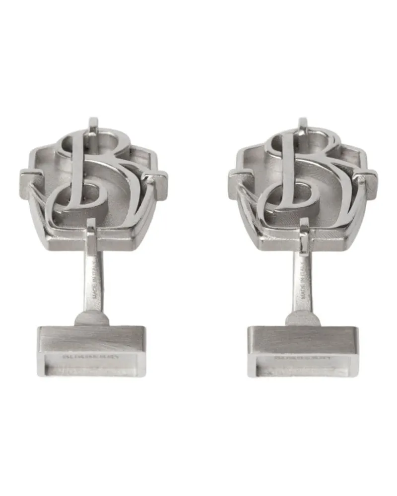 Burberry Manschettenknöpfe mit B-Motiv - Silber Silber