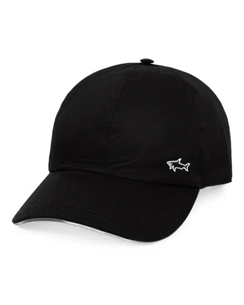 Paul & Shark logo-embroidered baseball cap - Schwarz Schwarz