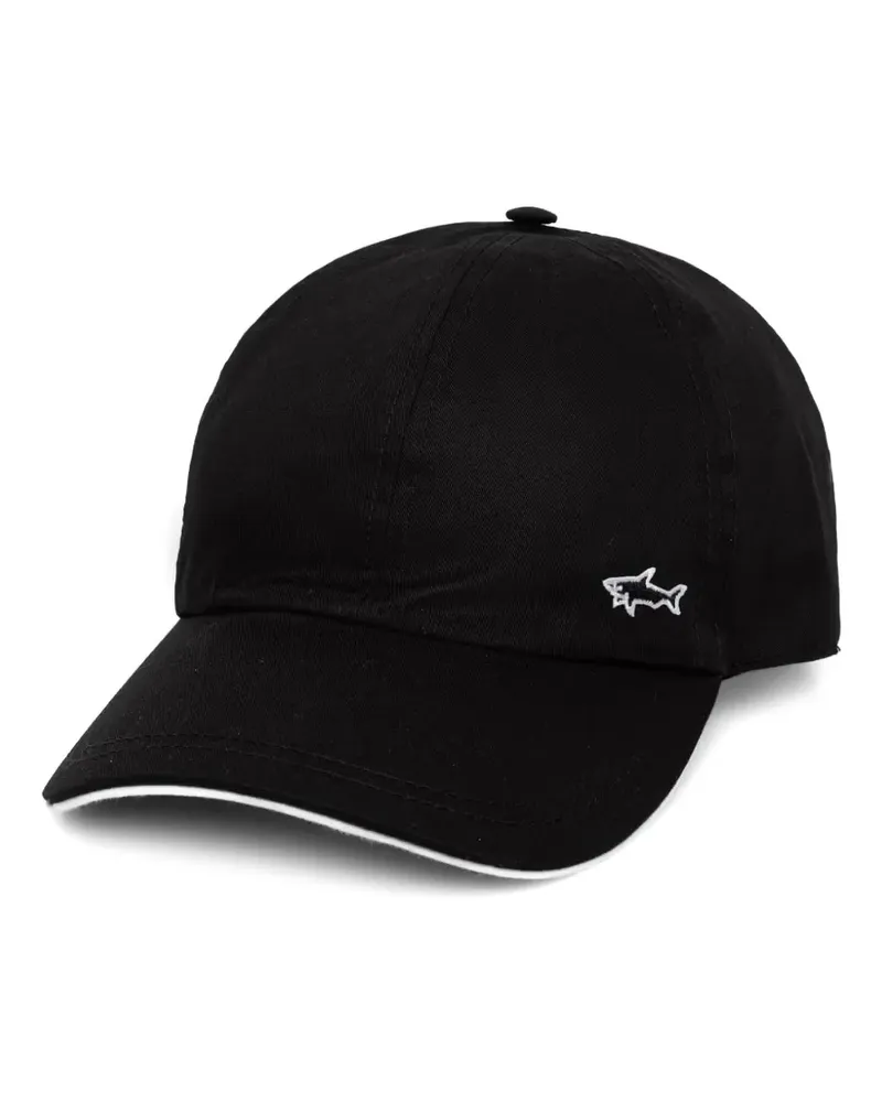 Paul & Shark Baseballkappe mit Logo-Stickerei - Schwarz Schwarz