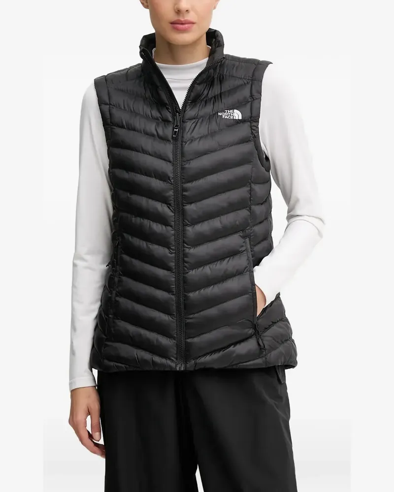 The North Face zip-up quilted gilet - Schwarz Schwarz