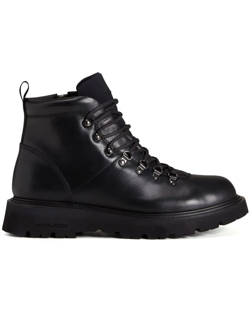 Woolrich Stiefel im Military-Look - Schwarz Schwarz