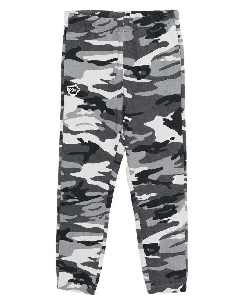 BAPE Hose mit Logo-Patch - Grau Grau