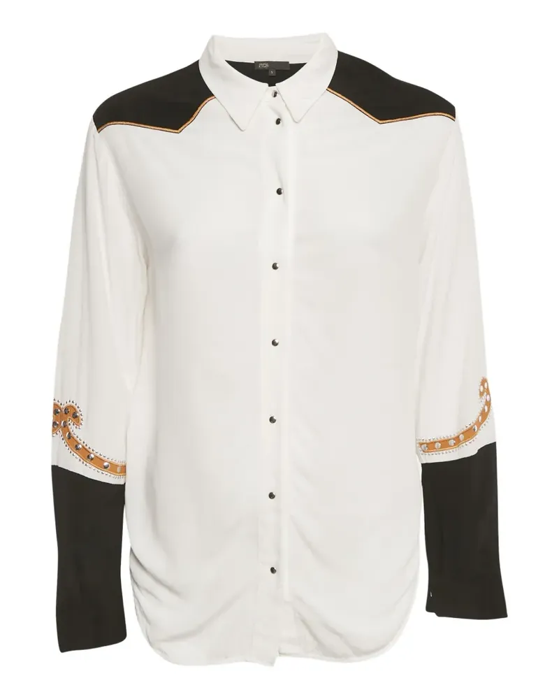 Maje piping shirt - Weiß Weiß