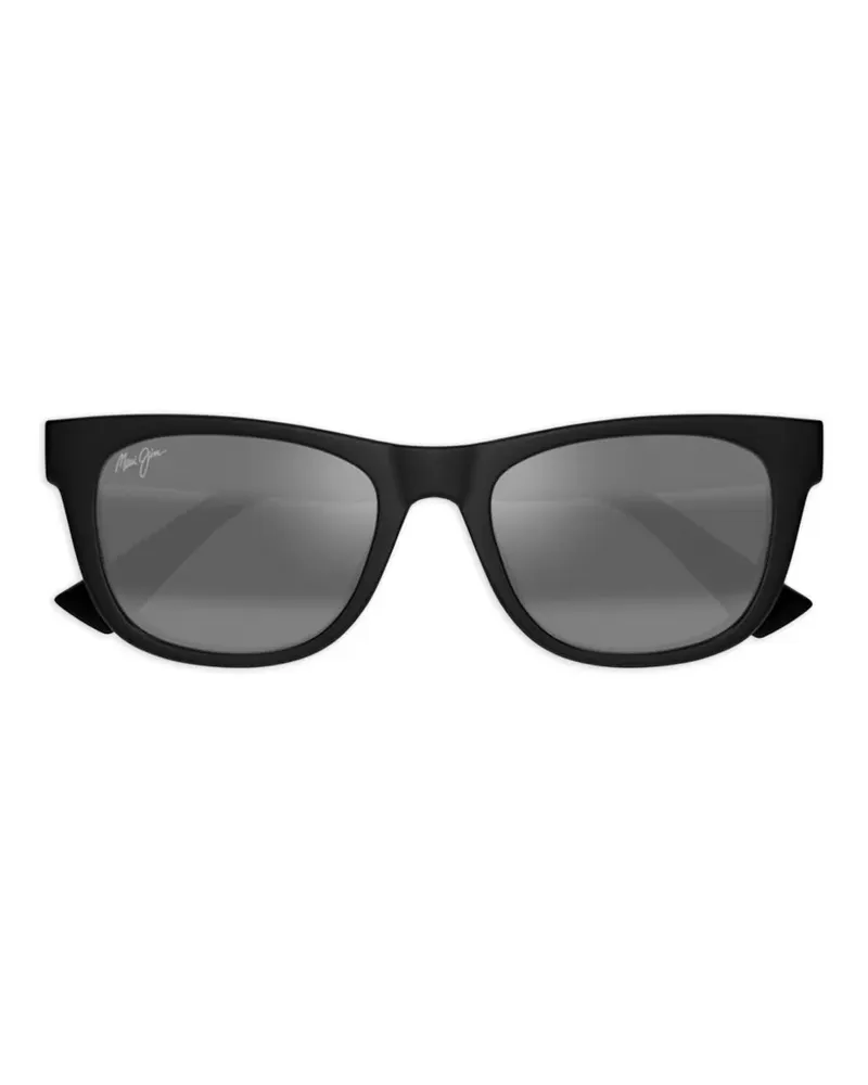 Maui Jim Kaulie Sonnenbrille mit eckigem Gestell - Schwarz Schwarz