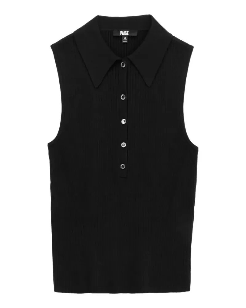 Paige Vesta polo top - Schwarz Schwarz