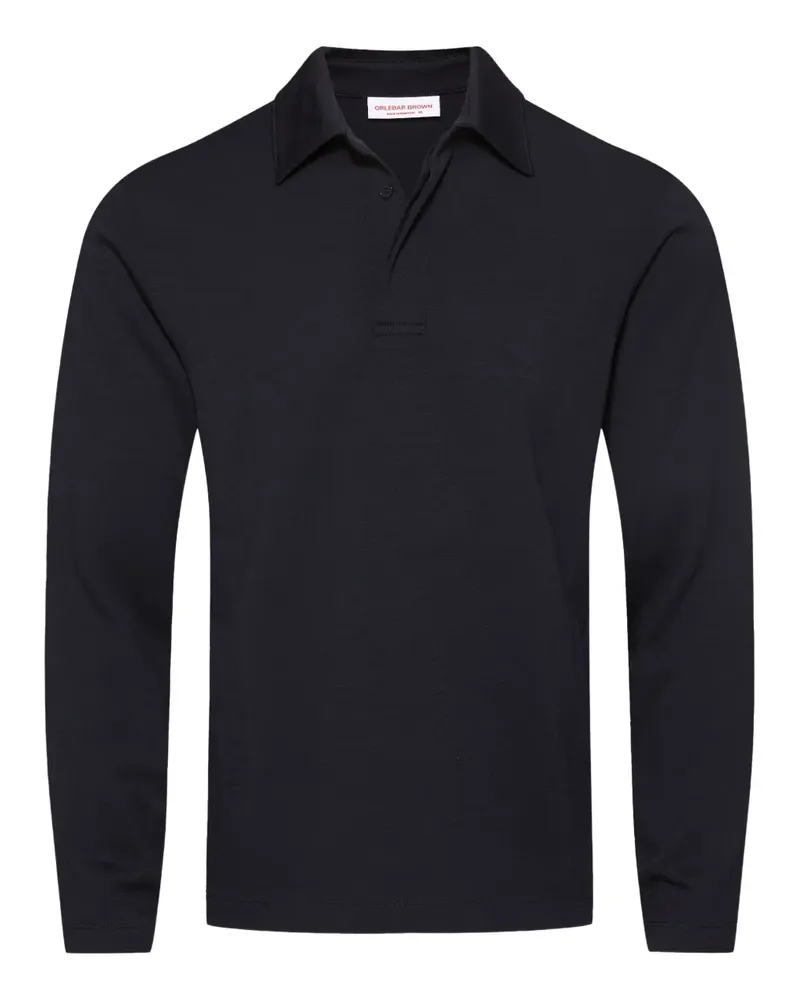 Orlebar Brown Langärmeliges Ben Poloshirt - Blau Blau
