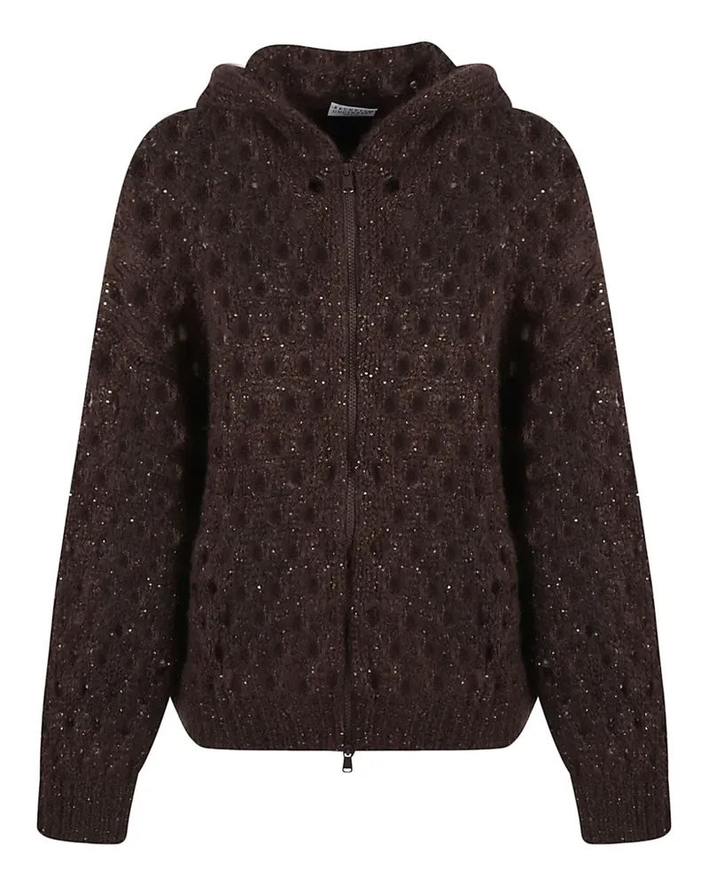 Brunello Cucinelli Cardigan mit Pailletten - Braun Braun