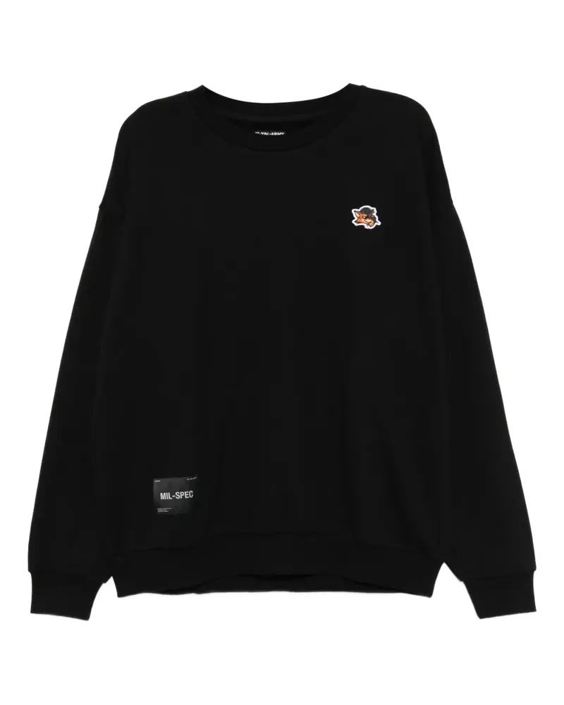 Izzue Sweatshirt mit Logo-Print - Schwarz Schwarz
