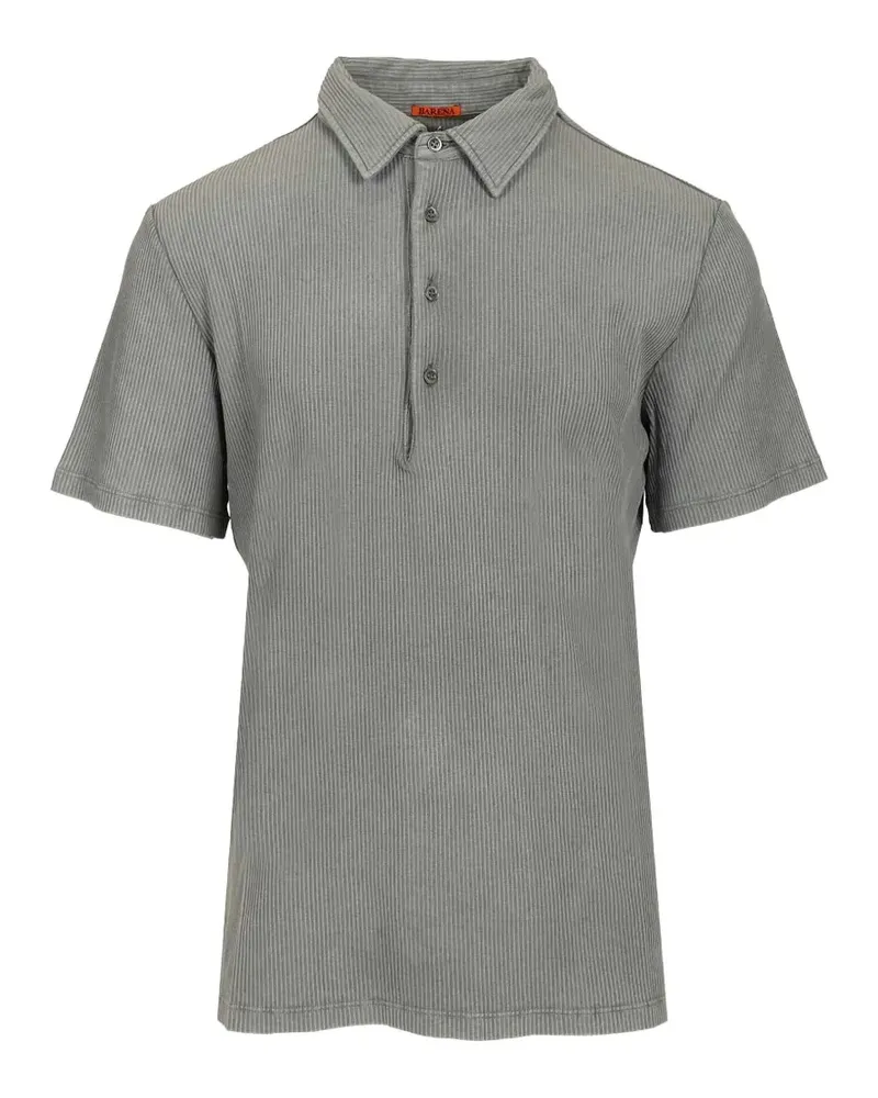 BARENA ribbed polo shirt - Grau Grau