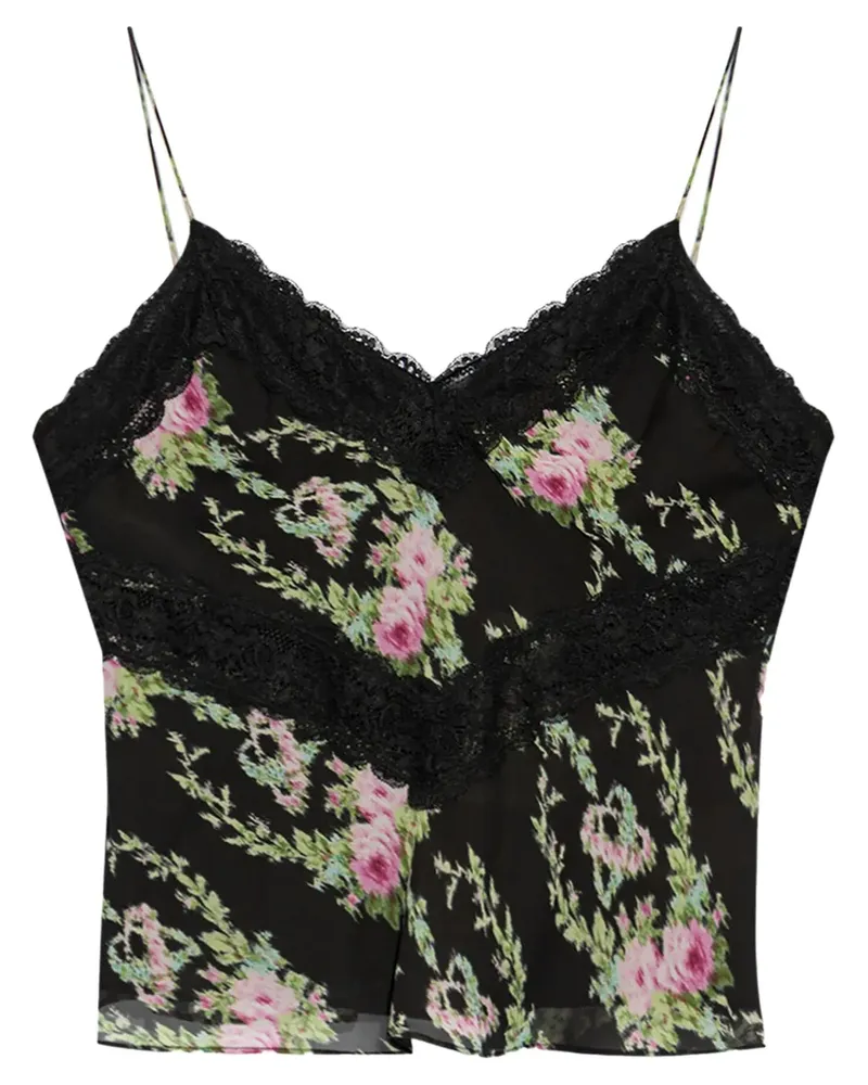 LoveShackFancy Brimsley Tanktop - Schwarz Schwarz