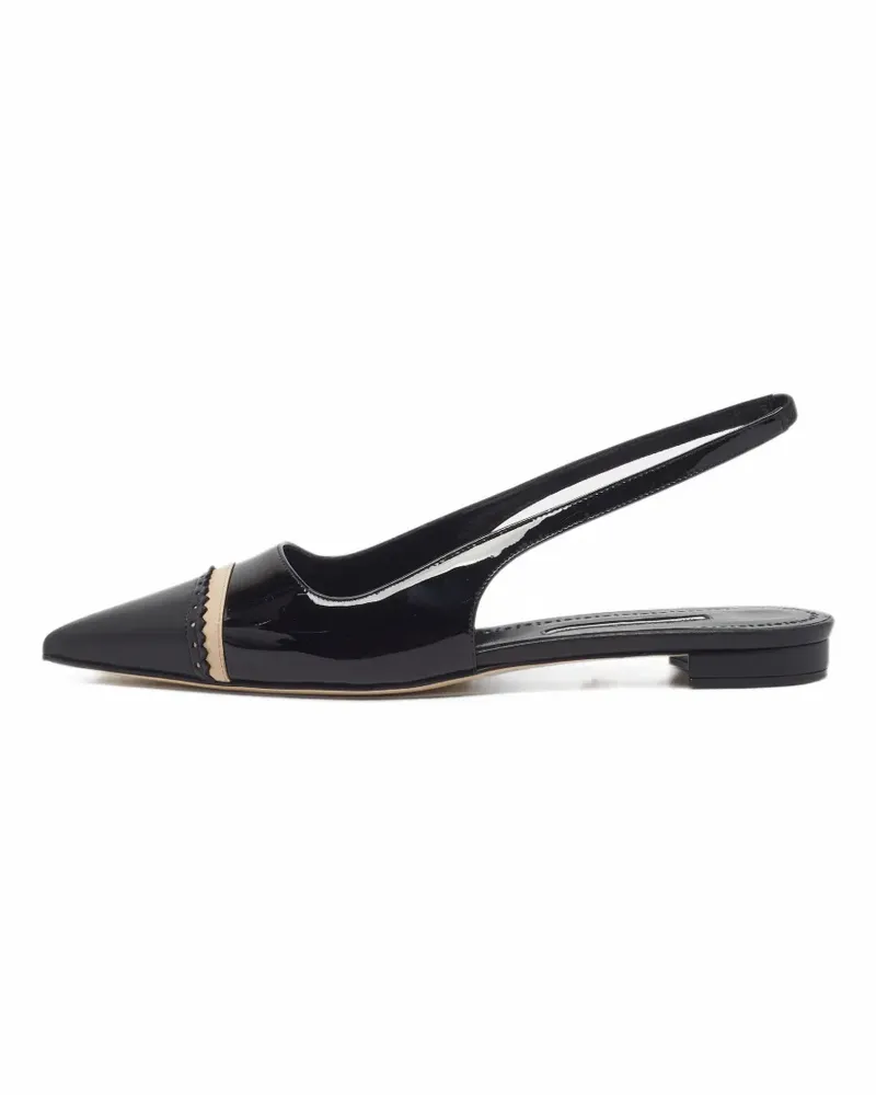 Manolo Blahnik Tuxa Slingback-Pumps - Schwarz Schwarz