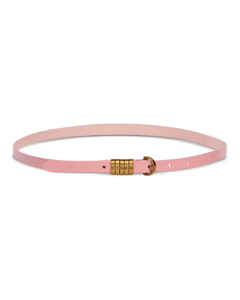 Pinko Gürtel mit -Logo 1,2cm - Rosa Rosa
