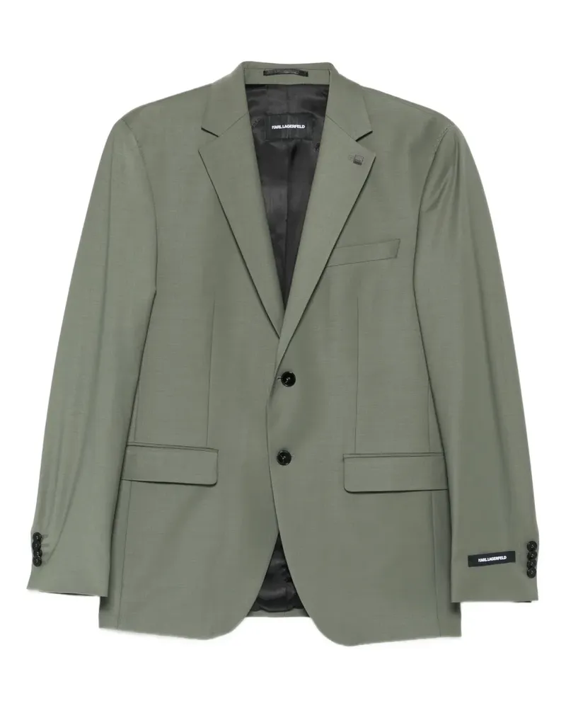 Karl Lagerfeld button notch-lapel blazer - Grün Grün