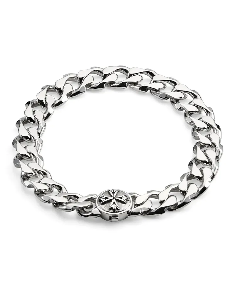 Emanuele Bicocchi Armband mit Logo-Gravur - Silber Silber
