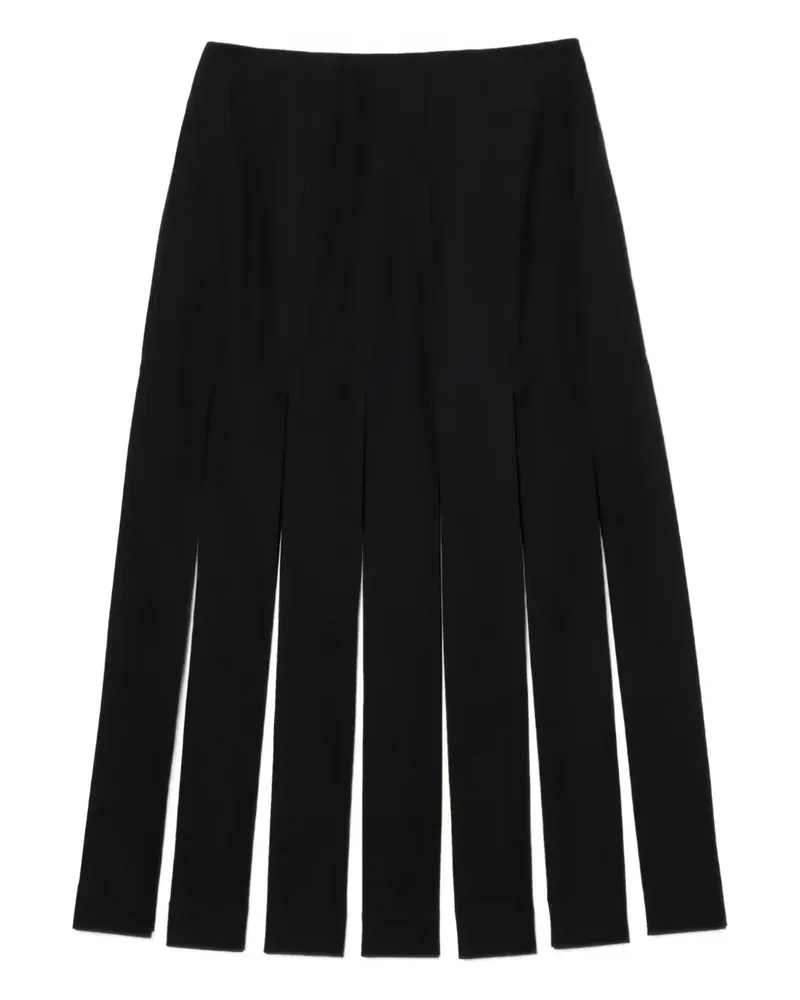 Simone Rocha contrast-panel midi skirt - Grau Grau
