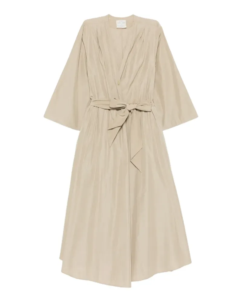 forte_forte Midkleid mit Gürtel - Nude Nude