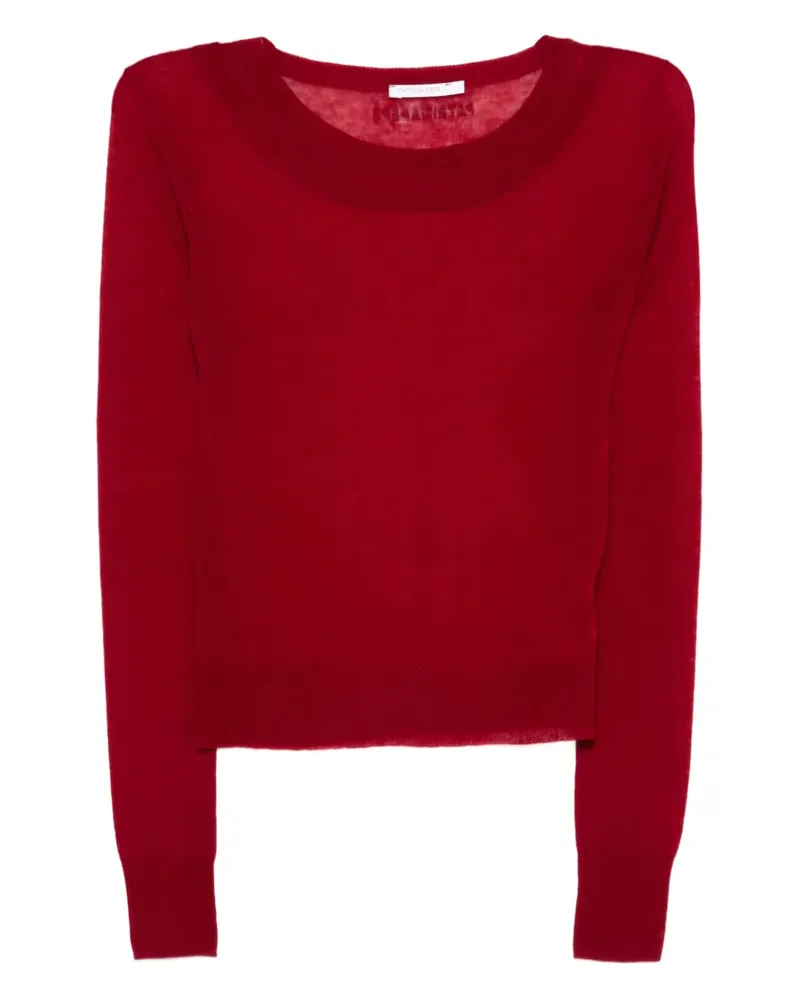 Patrizia Pepe Pullover mit U-Boot-Ausschnitt - Rot Rot