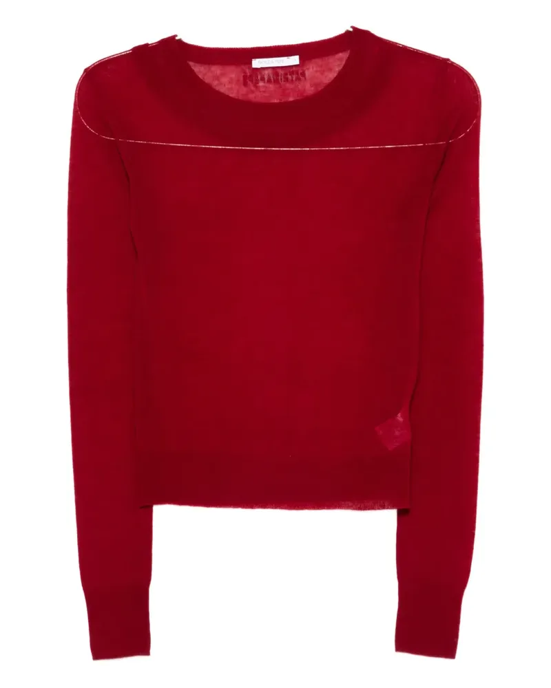 Patrizia Pepe Pullover mit U-Boot-Ausschnitt - Rot Rot