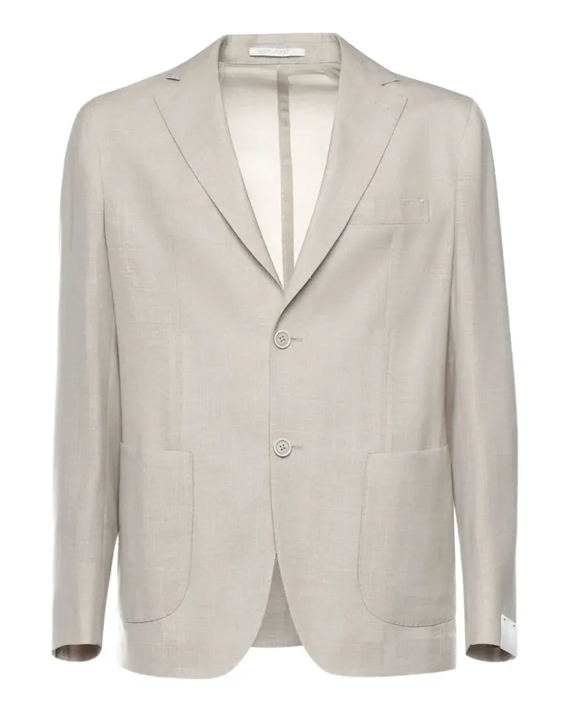 Eleventy patch-pocket blazer - Nude Nude