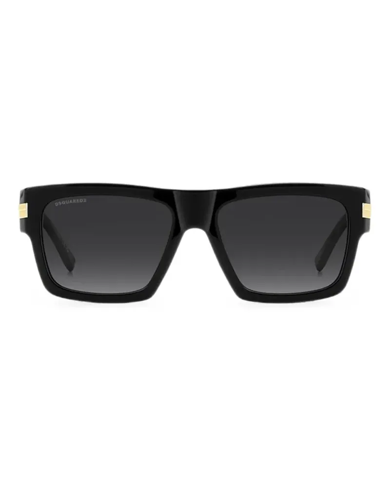 Dsquared2 logo-plaque square-frame sunglasses - Schwarz Schwarz