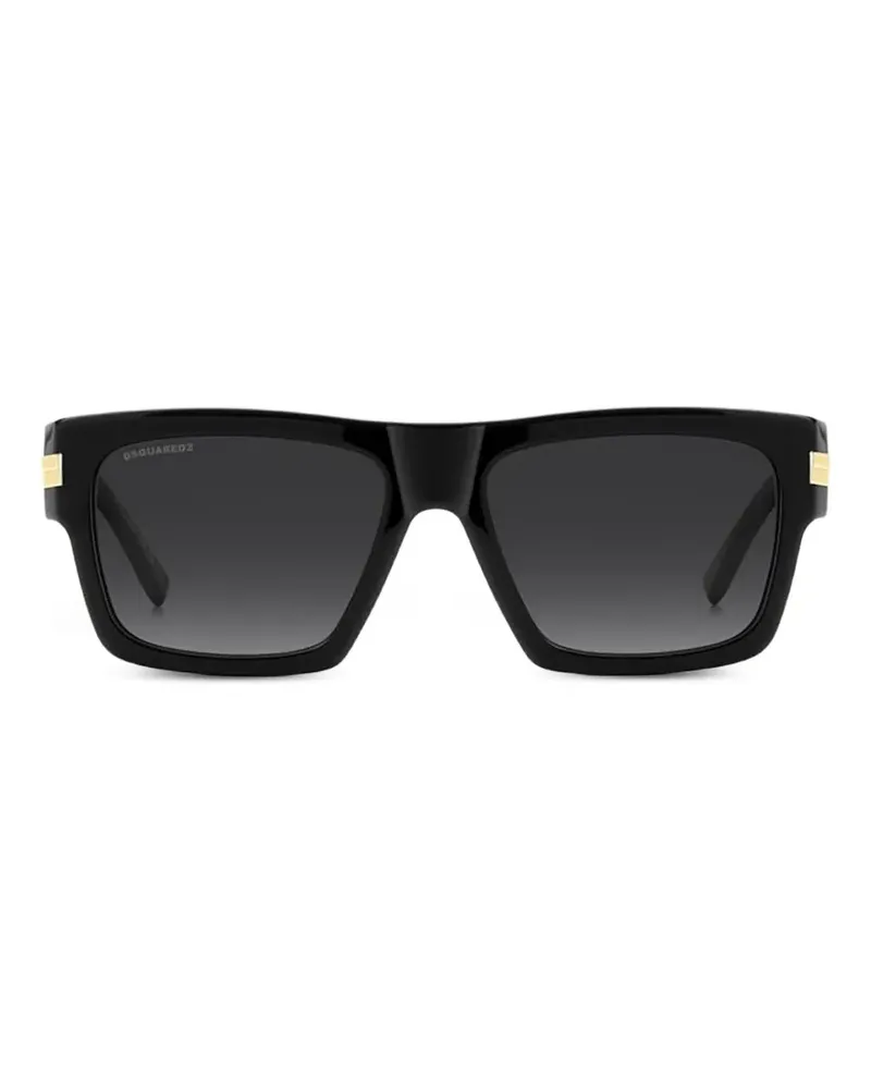 Dsquared2 logo-plaque square-frame sunglasses - Schwarz Schwarz