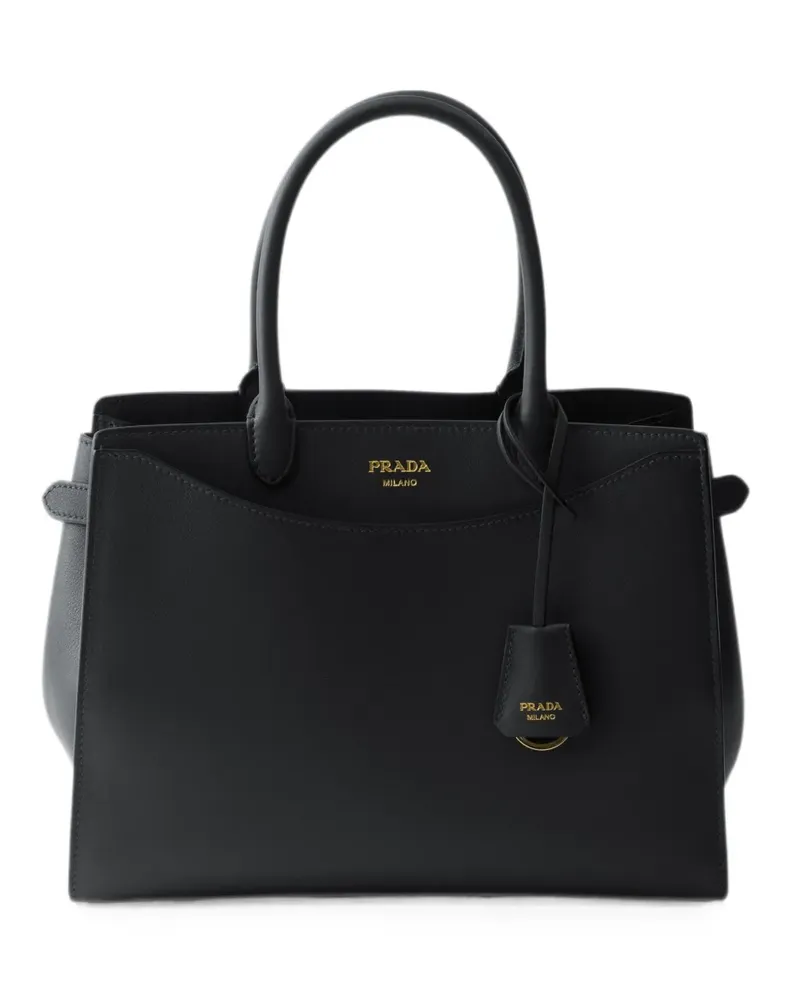 Prada Große Prelude Handtasche - Schwarz Schwarz