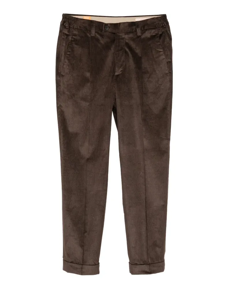 Alpha Industries pleated corduroy trousers - Braun Braun