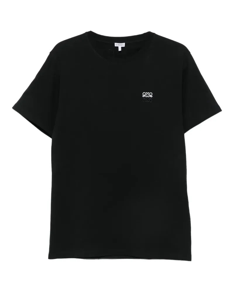 Loewe Sweatshirt mit aufgesticktem Anagram - Schwarz Schwarz