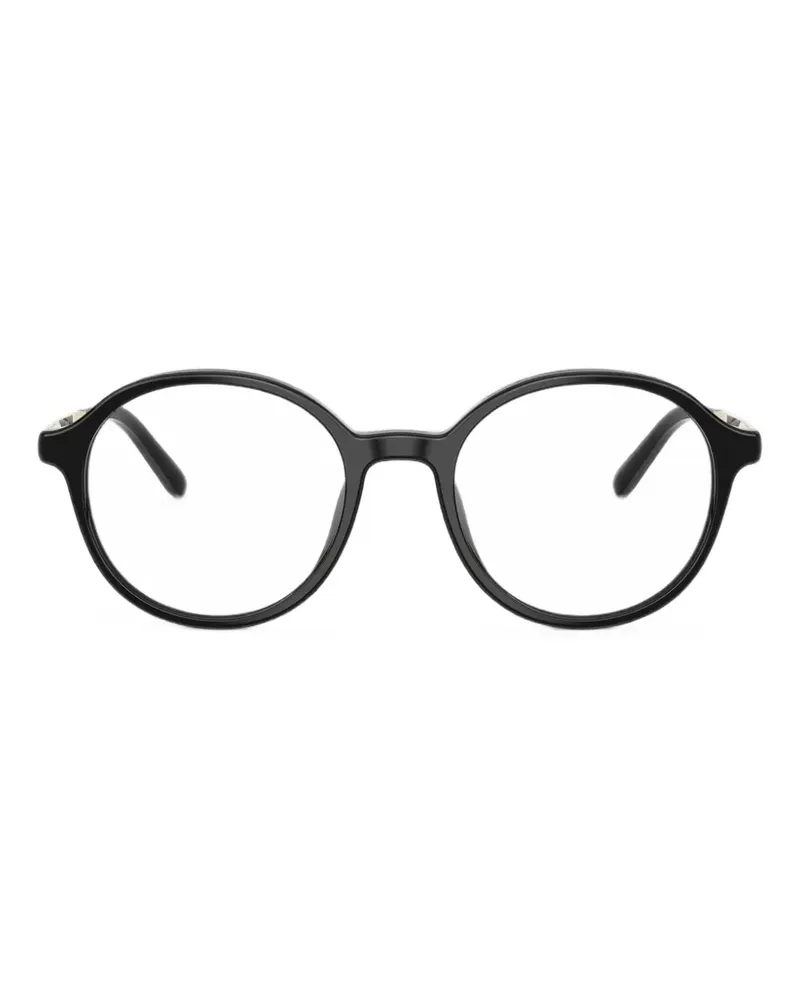 Miu Miu Brille mit rundem Gestell - Schwarz Schwarz