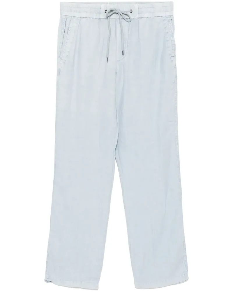 James Perse Hose aus Leinen Blau