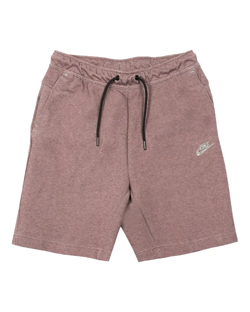 Nike Dark Wine/Black" Tech Fleece-Joggingshorts - Rot Rot