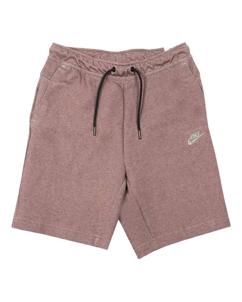 Nike Dark Wine/Black" Tech Fleece-Joggingshorts - Rot Rot