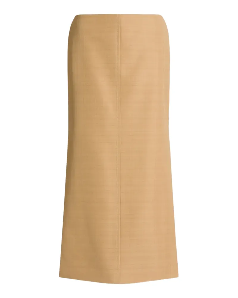 Alberta Ferretti Rock mit Seitenschlitz - Nude Nude