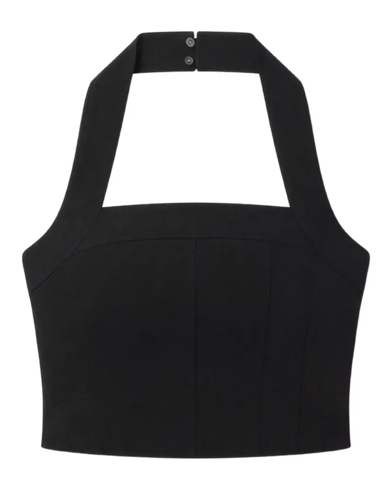 A.L.C. Lori Neckholder-Top - Schwarz Schwarz