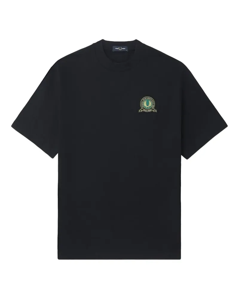 Fred Perry T-Shirt mit Logo-Patch - Blau Blau