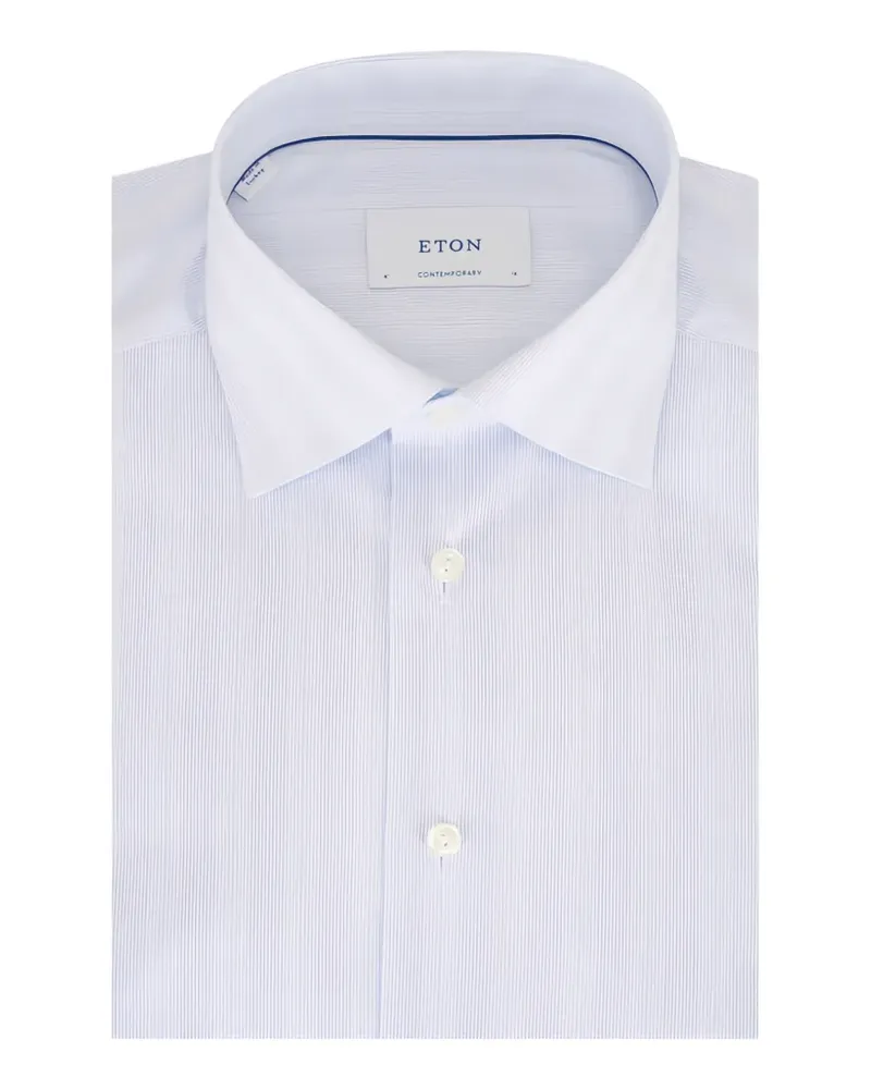 Eton stripe-pattern shirt - Blau Blau