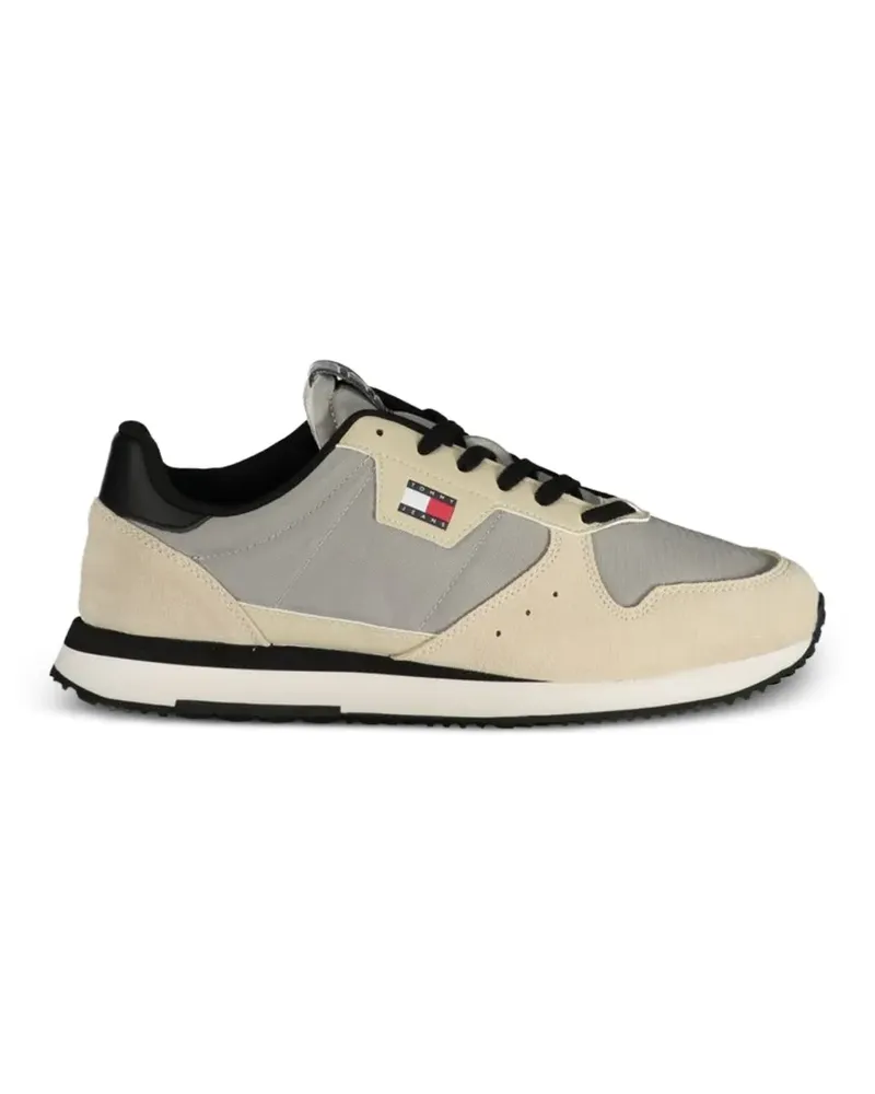 Tommy Hilfiger panelled logo-patch sneakers - Nude Nude