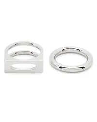 Tom Wood Cage rings (set of two Silber