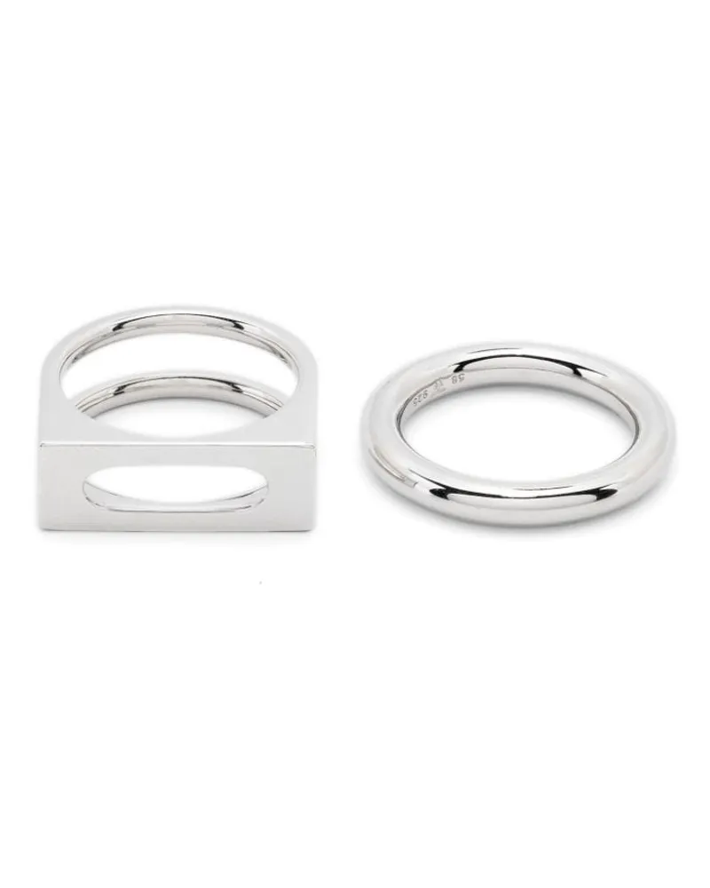 Tom Wood Cage rings (set of two) - Silber Silber